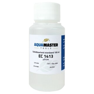 Aquamaster Tools Kalibrierlösung EC 1413 µS/cm (100ml) | Präziser Standard