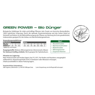 SR-Organics Green Power 5 in 1 Bio-Dnger Set | World of Grow - WORLD,  23,90