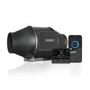 AC Infinity CLOUDLINE PRO T4 | Smart EC Rohrventilator 100mm | 348 m³/h & WiFi Controller