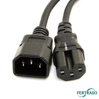 Fertraso - IEC-Computerkabel 4 m männlich/weiblich