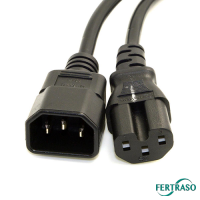 Fertraso - IEC-Computerkabel 4 m männlich/weiblich
