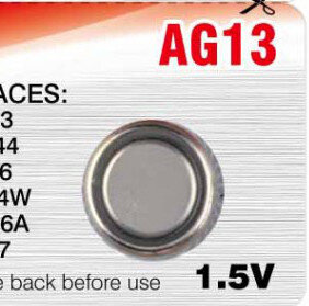 Camelion Knopfzelle AG13 / LR44 (1,5V) | Premium Ersatzbatterie für pH/EC-Meter