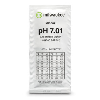 Milwaukee pH 7.01 Pufferlösung - 20ml Sachet (Einmal-Kalibrierung)