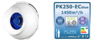 Prima Klima PK250-ECblue Rohrventilator 1450m³/h – 250mm EC-Motor mit RJEC